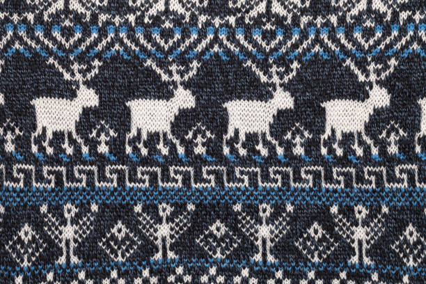 istock Knitted elk or moose traditional cristmas ornament 1181867395