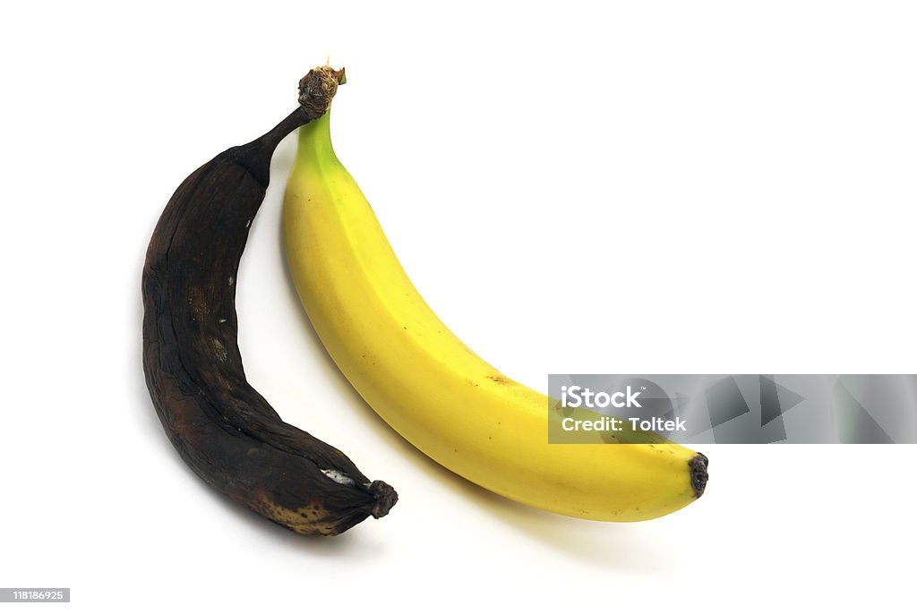 Juntos rotten e de bananas - Royalty-free Alimentação Não-saudável Foto de stock