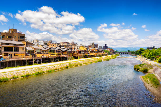 istock Kyoto Kamo river on a sunny Springtime morning 1181870364