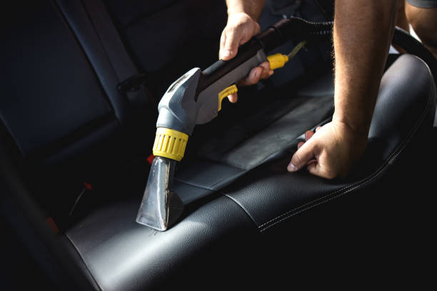 istock Car cleaning and preparation at a car service 1181870667