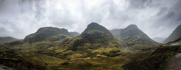 Scottish Lowlands panorama between Kingussie and Pitlochry
