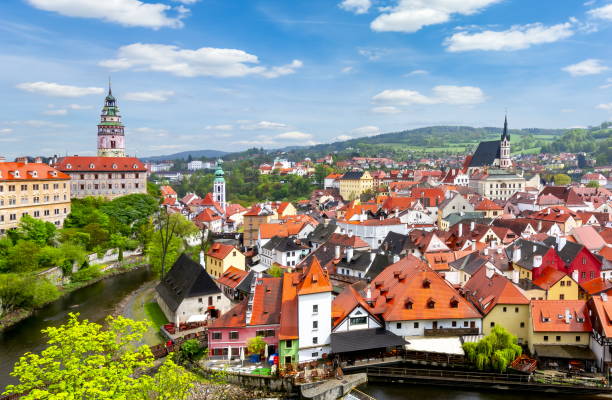 istock Cesky Krumlov cityscape, Czech Republic 1181872957