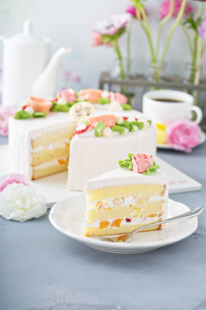 istock Mothers day cake with flowers 1181873796