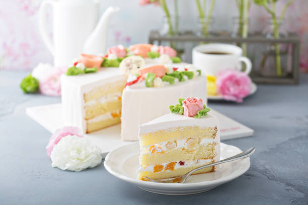 istock Mothers day cake with flowers 1181873863