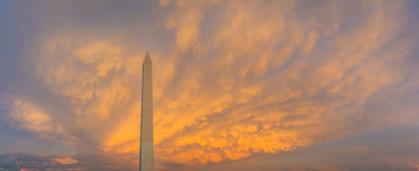 istock Panorama of the Washington Monument during sunset 1181874901
