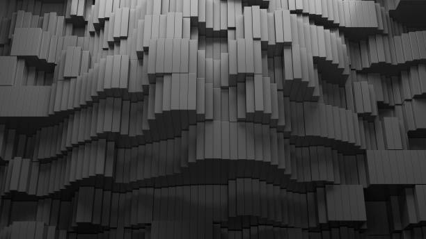 istock 3d abstract background made of randomly positioned primitive shapes 1181876071