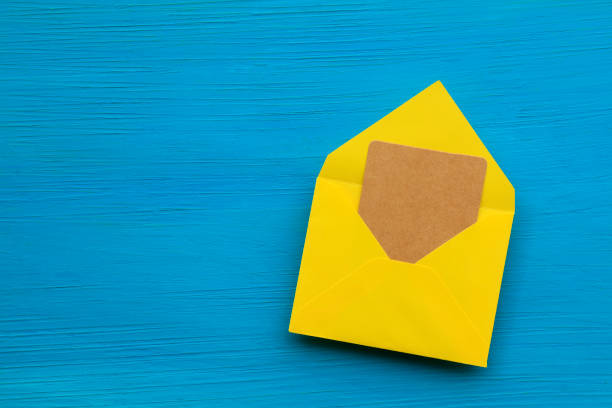 istock Close-up of yellow envelope 1181877709