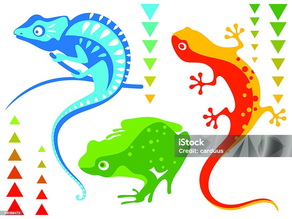 reptiles et Amphibien - clipart vectoriel de Caméléon libre de droits