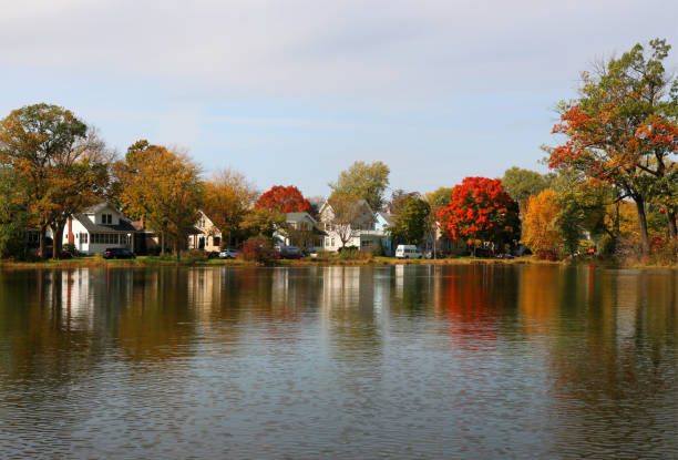 istock Beautiful autumn Midwest nature background. 1181891698