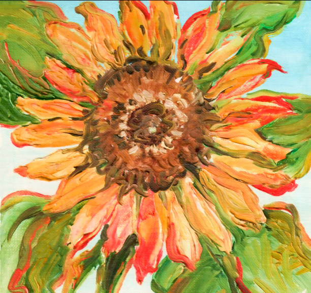 istock sunflower painting oil flower 1181893529