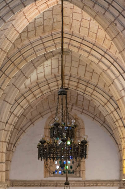 istock The ceiling vault with Gothic style warheads 1181894548