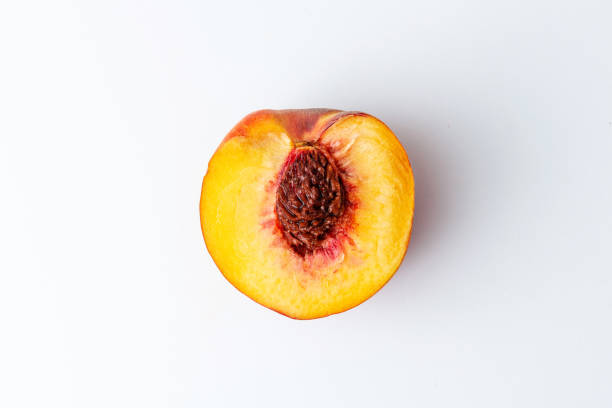 Fresh ripe sweet peach.