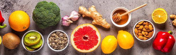 istock Healthy products for Immunity boosting and cold remedies 1181895091