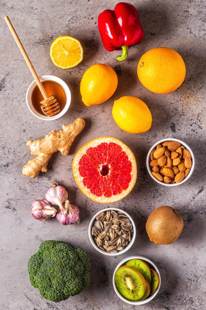 istock Healthy products for Immunity boosting and cold remedies 1181895417