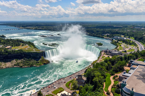 나이아가라 폭포 - niagara river 뉴스 사진 이미지