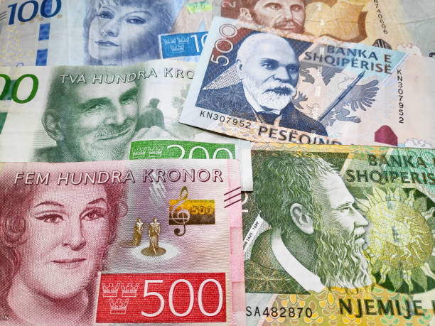 istock Stack of Swedish krona & Albanian Lek 1181901815