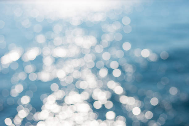Blurred blue sea water for background, nature background concept