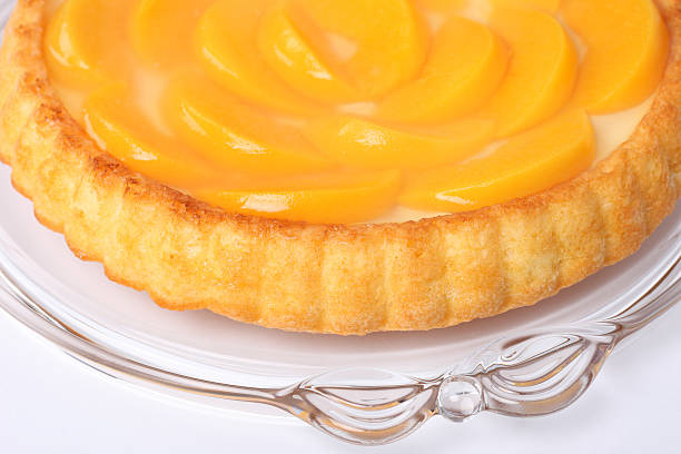 istock Part of a Peach Cake Close-Up 118190727
