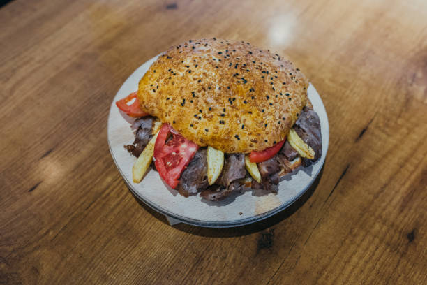 istock Traditional Turkish Doner Kebab also known iskender, shawarma or gyros 1181909200