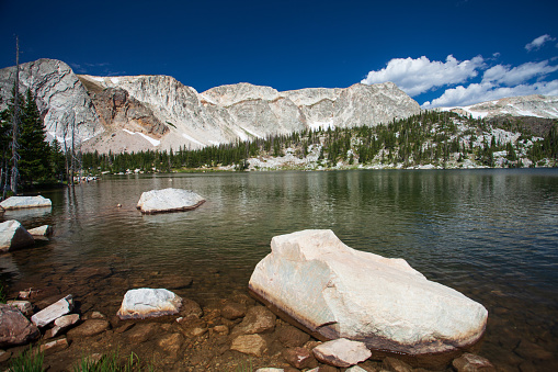 Mirror Lake in Medicine Bow National Forest, Wyoming