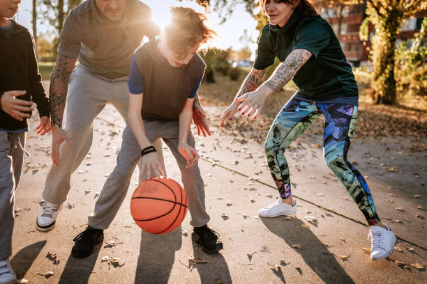 istock There's nothing more fun than playing basketball together 1181909444