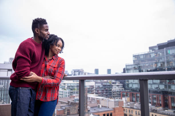 istock Couple Enjoying Their Balcony View 1181909858