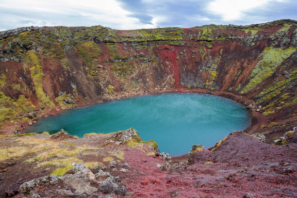 istock Kerid crater lake in Iceland 1181910878