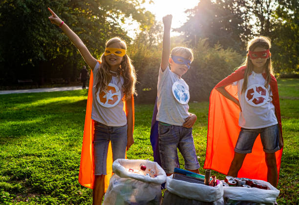 istock Kids taking care about nature pollution 1181913138