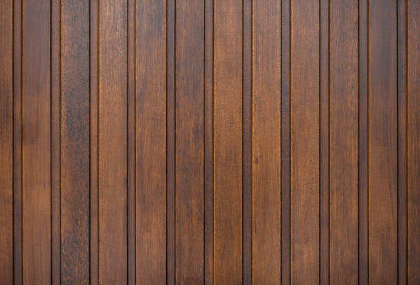 istock Wooden siding textured. Board background 1181913187