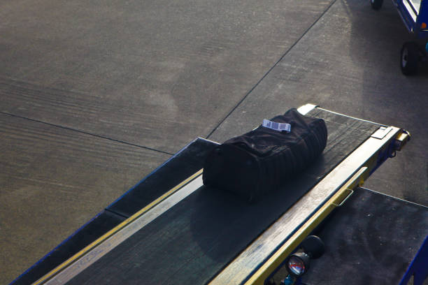 Airport luggage ramp