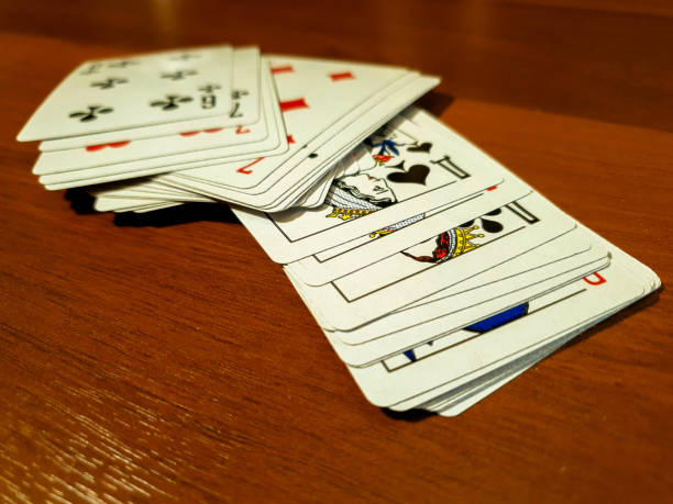 istock Playing cards. Card deck. Stack of cards. Cards on the table. 1181914508