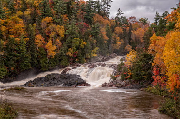 istock Autumn time at Chippewa Falls in Batchawana Bay, Ontario, Canada 1181914569