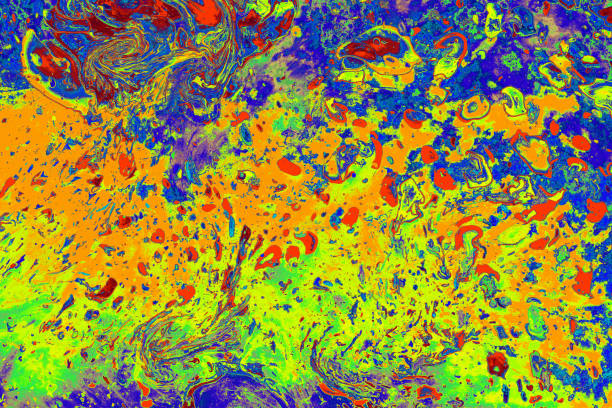 istock Abstract grunge art background texture with colorful paint splashes 1181920356
