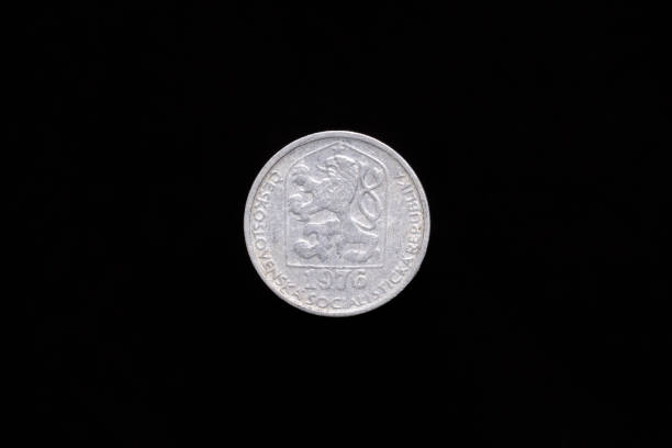 istock Old Czechoslovak 10 halier coin from 1976, obverse 1181920846