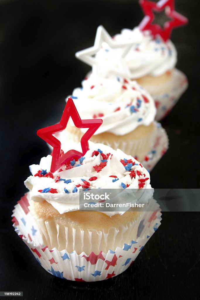 Cupcakes - Lizenzfrei 4. Juli Stock-Foto