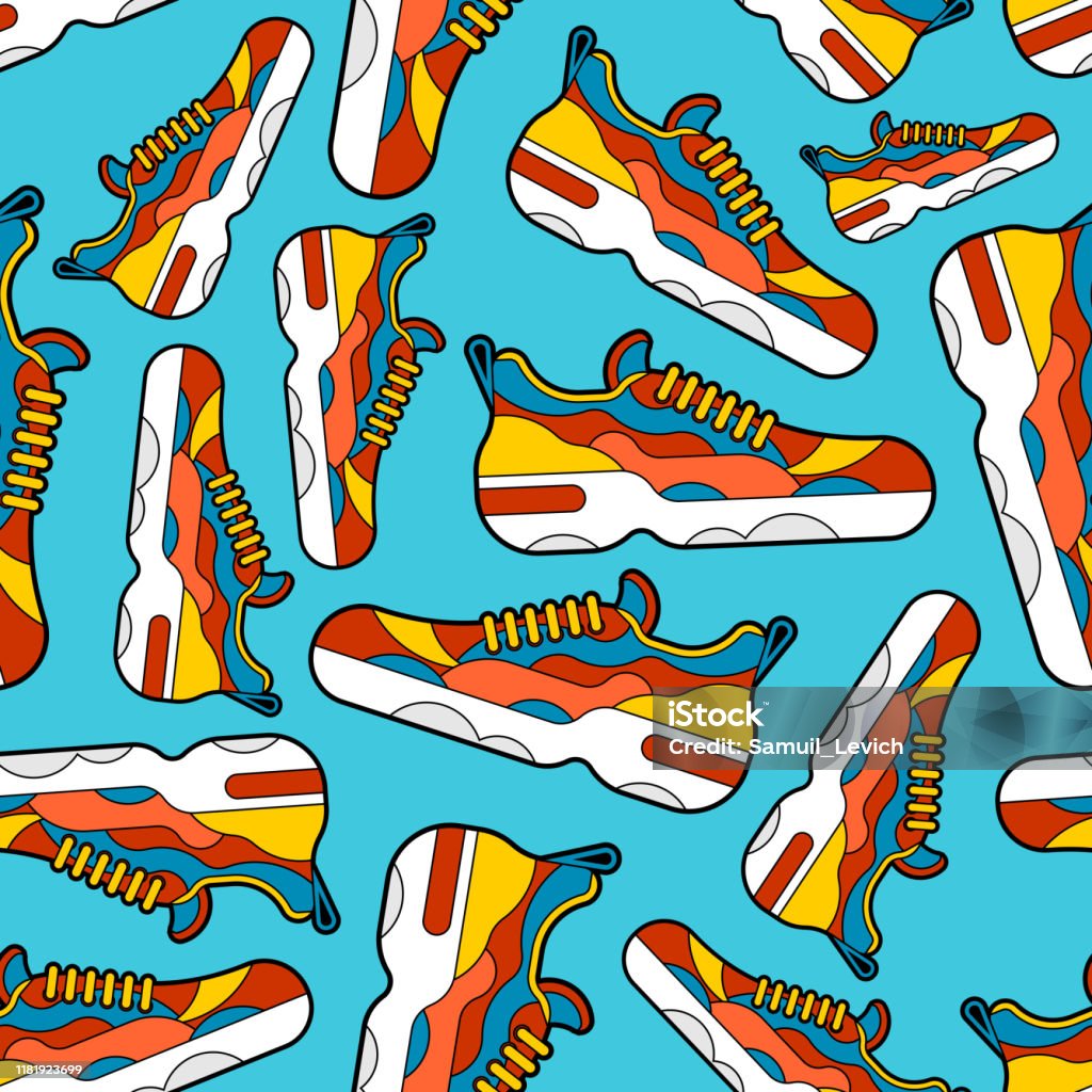 Mẫu Sneaker Liền Mạch Nền Giày Thể Thao Kết Cấu Giày Thể Thao ...