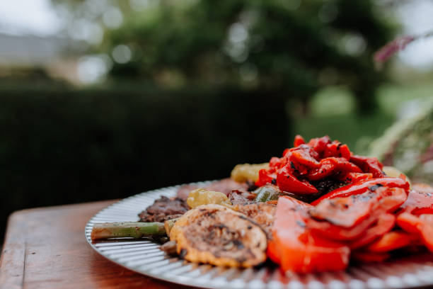 istock Plate decoration with wedding food 1181928996