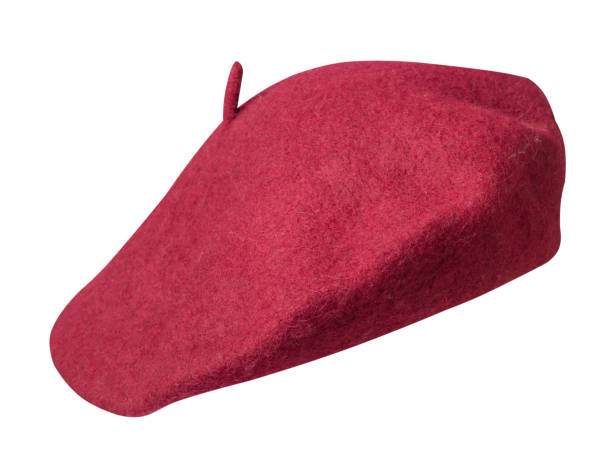 istock Beret isolated on white background. hat female beret 1181929542
