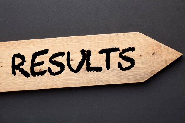 Results Word Concepts stock photo