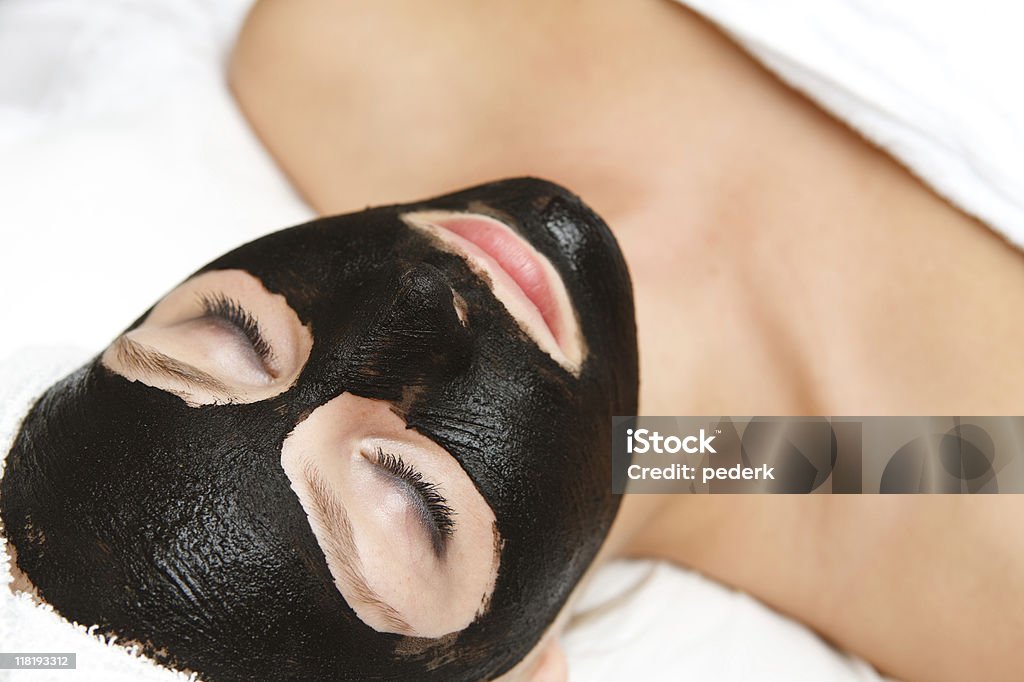 Face mask at spa  Adult Stock Photo