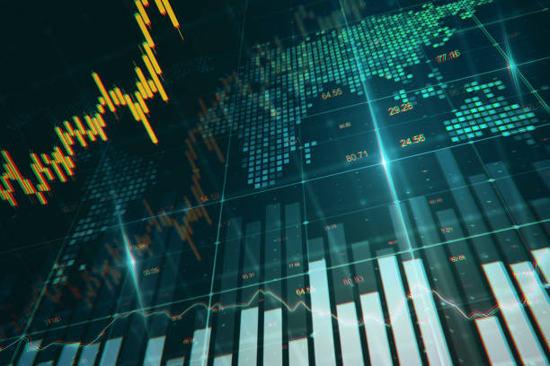 istock Global business and candlestick concept 1181933829