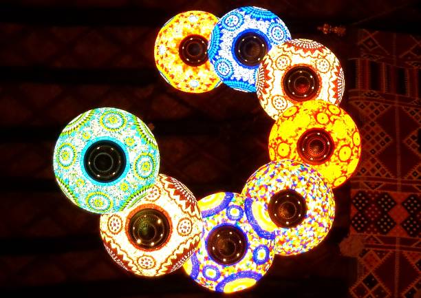 Intricately Decorated Arabian Lanterns of Doha's Old City: Souq Waqif - Doha, Qatar