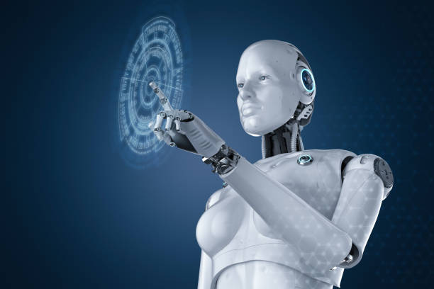 istock Female cyborg or robot 1181946587