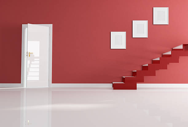 istock red and white home entrance 118194725