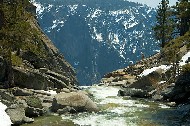 istock River at top of Yosemite Falls 118194832