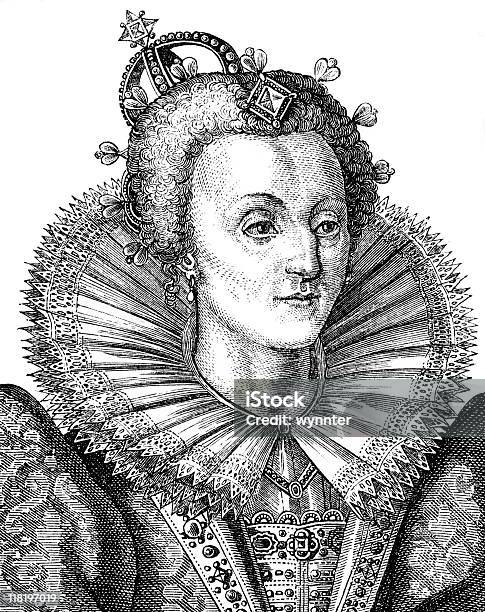 Vetores de Retrato Da Rainha Elizabeth I e mais imagens de Realeza - Realeza, Rainha Elizabeth I da Inglaterra, Acessório de Vestuário Histórico