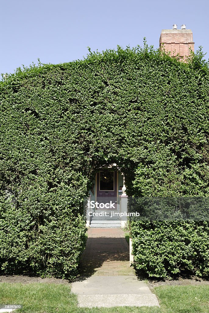 Tunnel Entrance Through a Hedge  Architecture Stock Photo
