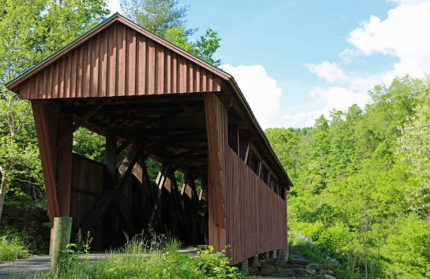 istock Front of Hokes Mill Covered Bridge, 1897 1181976270