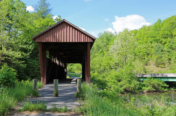 istock Walking to Hokes Mill Covered Bridge, 1897 1181976428