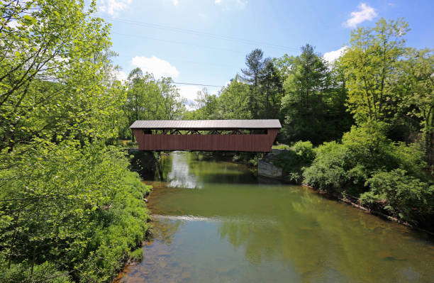 istock Landscape with Hokes Mill Covered Bridge, 1897 1181977177